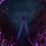 London Eye illuminated for Christmas